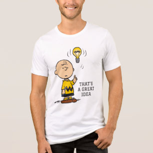 Camiseta Amendoins   Ideia da lâmpada de Charlie Brown