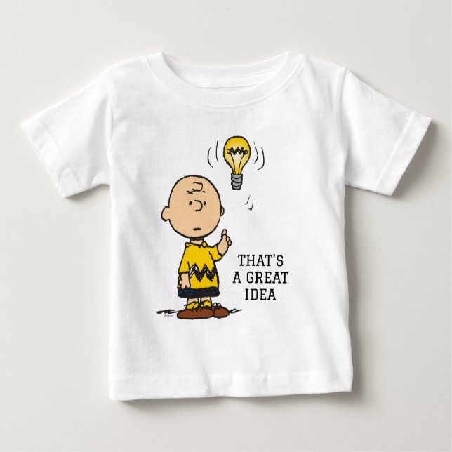Camiseta Amendoins | Ideia da lâmpada de Charlie Brown (Frente)