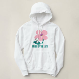 Camiseta Amendoins Ilustração da Flor Rosa-Rosa Natural