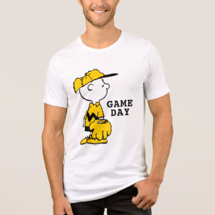 Camiseta Amendoins Jogo de Baseball Charlie Brown
