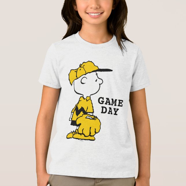 Camiseta Amendoins | Jogo de Baseball Charlie Brown (Frente)
