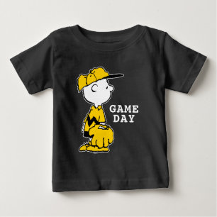 Camiseta Amendoins   Jogo de Baseball Charlie Brown