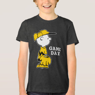 Camiseta Amendoins Jogo de Baseball Charlie Brown