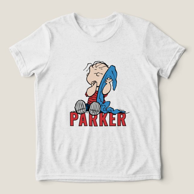 Camiseta Amendoins | Linus e seu cobertor (Design frontal)