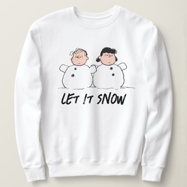 Camiseta Amendoins | Linus & Lucy Snowmen (Frente do Design)