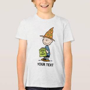 Camiseta Amendoins Linus Mago Dia das Bruxas