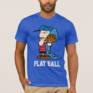 Camiseta Amendoins Linus Na Sua Arte De Basebol