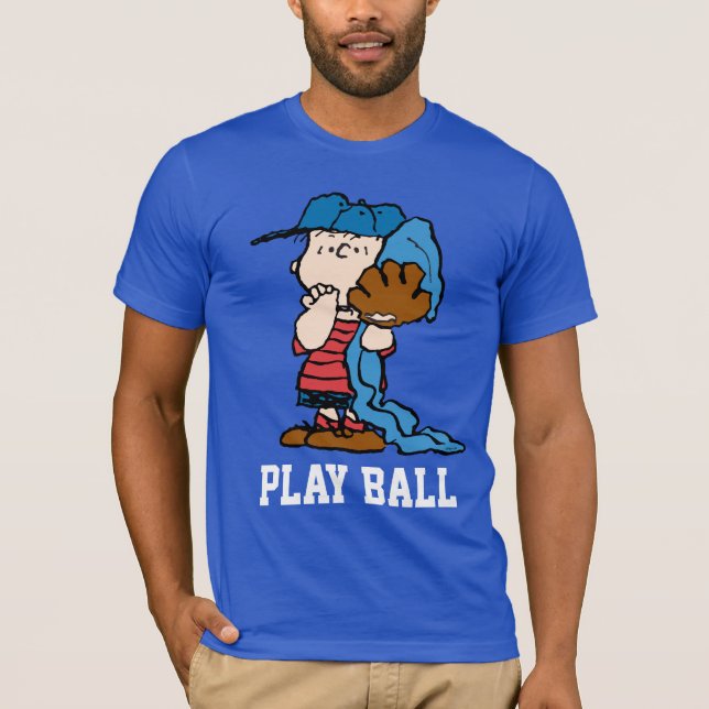 Camiseta Amendoins | Linus Na Sua Arte De Basebol (Frente)