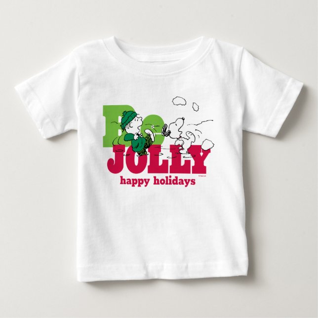 Camiseta Amendoins | Linus & Snoopy Be Jolly (Frente)