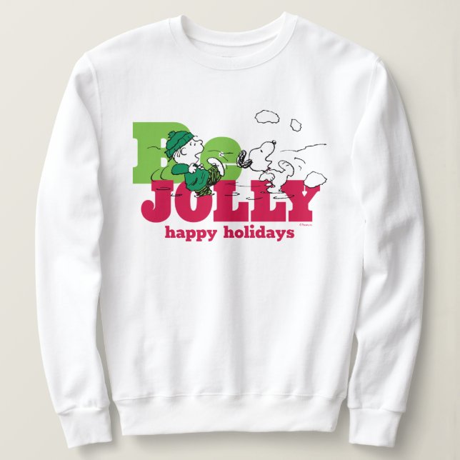 Camiseta Amendoins | Linus & Snoopy Be Jolly (Frente do Design)