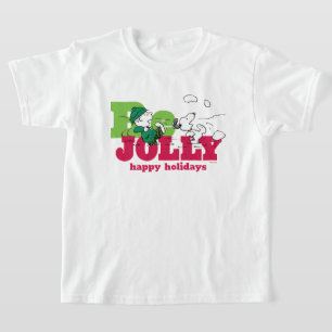 Camiseta Amendoins Linus & Snoopy Be Jolly