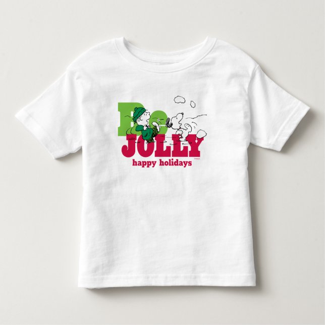 Camiseta Amendoins | Linus & Snoopy Be Jolly (Frente)