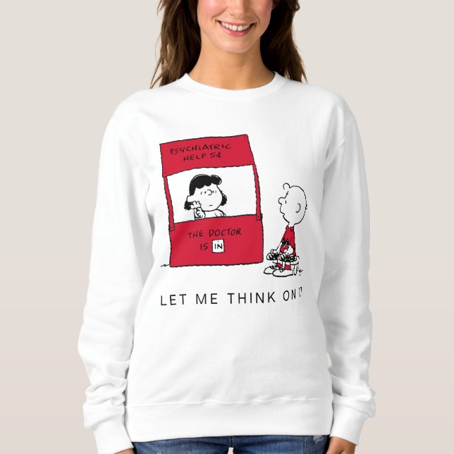 Camiseta Amendoins | Lucy Dá Conselhos A Charlie Brown (Frente)