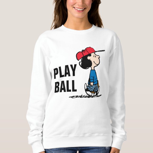 Camiseta Amendoins | Lucy Jogando Baseball (Frente)