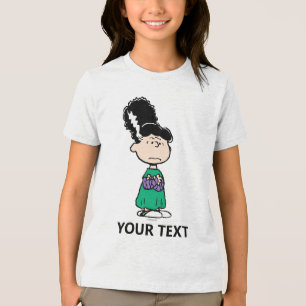 Camiseta Amendoins Lucy Noiva de Frankenstein Halloween