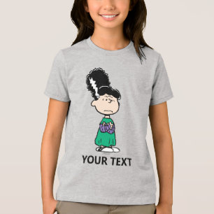 Camiseta Amendoins Lucy Noiva de Frankenstein Halloween