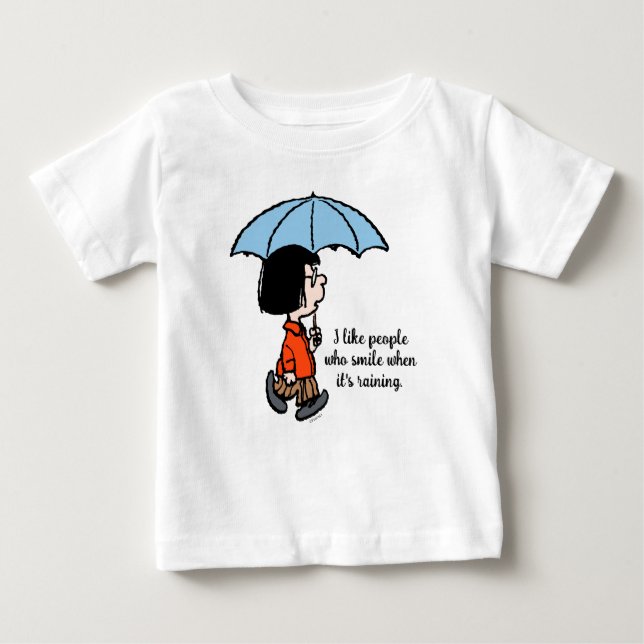 Camiseta Amendoins | Marcie debaixo do guarda-chuva (Frente)