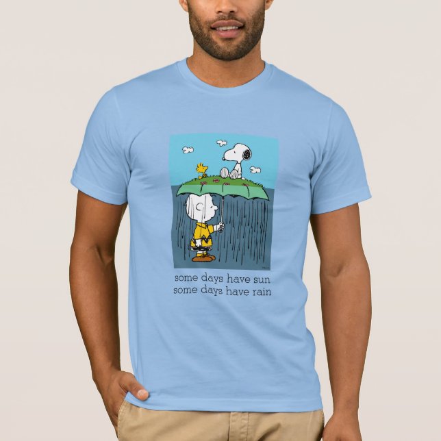 Camiseta Amendoins | Meio dia chuvoso Dia chuvoso Dia ensol (Frente)