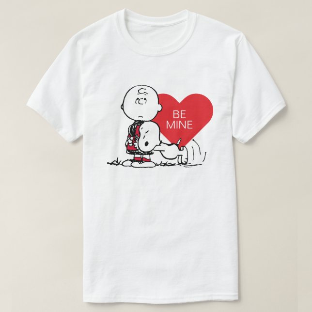 Camiseta Amendoins | Namorados Snoopy & Charlie Brown (Frente do Design)