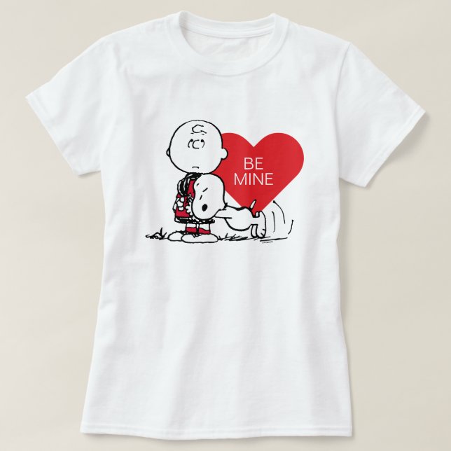 Camiseta Amendoins | Namorados Snoopy & Charlie Brown (Frente do Design)
