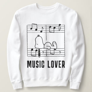 Camiseta Amendoins Notas Musicais de Esnoopia