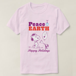 Camiseta Amendoins   Paz na Terra Snoopy & Woodstock