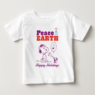 Camiseta Amendoins   Paz na Terra Snoopy & Woodstock