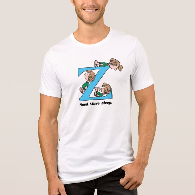 Camiseta Amendoins | Pepperminta Patty Sleepy Z (Frente)