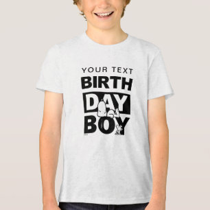 Camiseta Amendoins Personalizados   Snoopy Garoto de Aniver