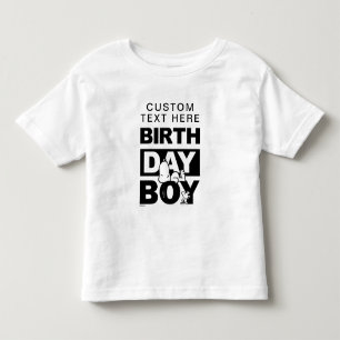 Camiseta Amendoins Personalizados   Snoopy Garoto de Aniver