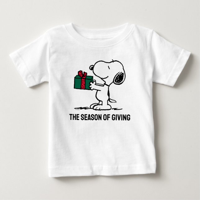 Camiseta Amendoins | Presente de Natal Snoopy Giver (Frente)