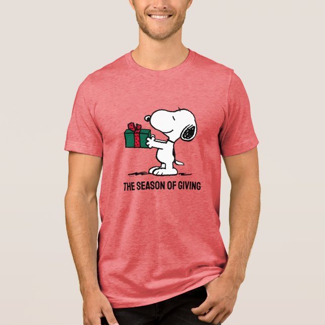 Camiseta Amendoins | Presente de Natal Snoopy Giver (Frente)