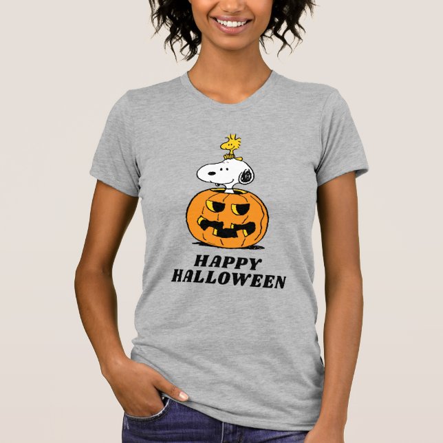 Camiseta Amendoins | Pumpkin de Pop de Snoopy & Woodstock (Frente)