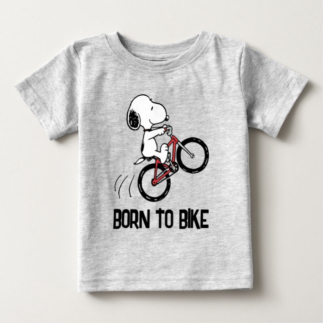 Camiseta Amendoins | Roda de bicicleta Snoopy (Frente)