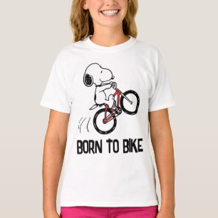 Camiseta Amendoins Roda de bicicleta Snoopy