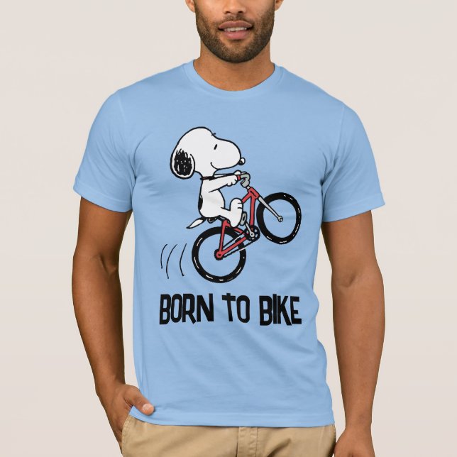 Camiseta Amendoins | Roda de bicicleta Snoopy (Frente)