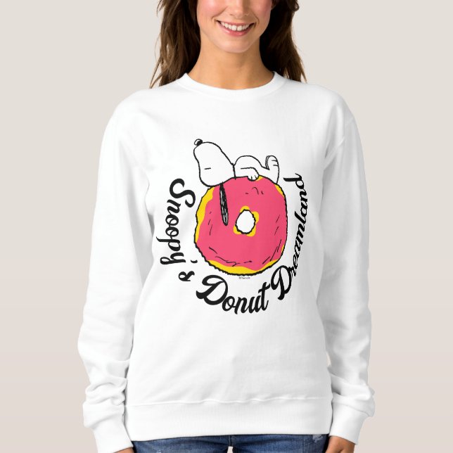 Camiseta Amendoins | Rosquinha rosa esnoopia (Frente)