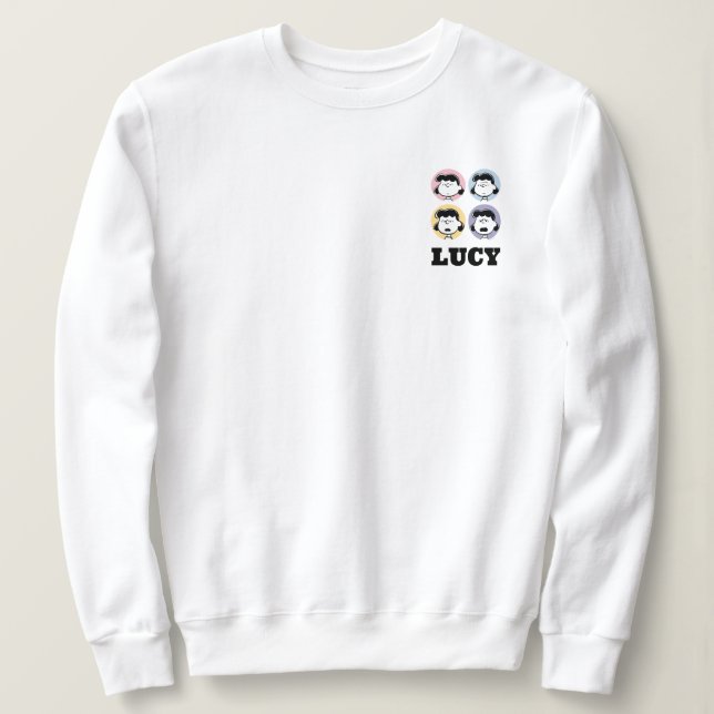 Camiseta Amendoins | Rostos da Lucy (Frente do Design)