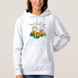 Camiseta Amendoins Sally & Linus no campo da abóbora