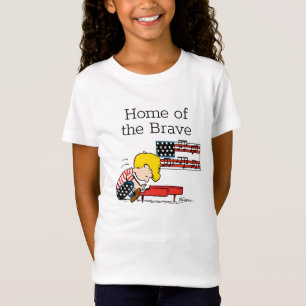 Camiseta Amendoins   Schroeder Patriótico e seu Piano