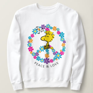 Camiseta Amendoins   Sinal de Paz da Flor do Woodstock