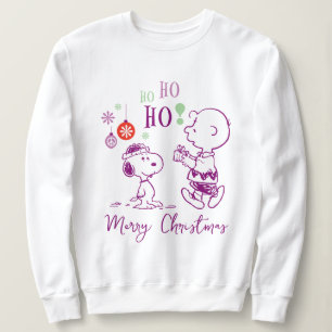 Camiseta Amendoins   Snoopy & Charlie Brown Ho Ho Ho Ho