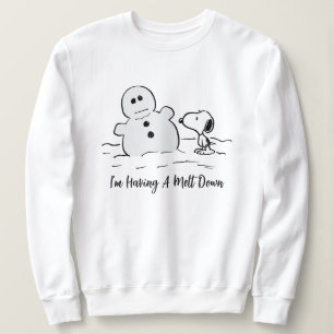 Camiseta Amendoins   Snoopy constrói um boneco de neve