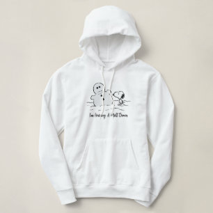 Camiseta Amendoins   Snoopy constrói um boneco de neve
