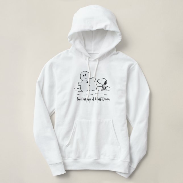 Camiseta Amendoins | Snoopy constrói um boneco de neve (Frente do Design)