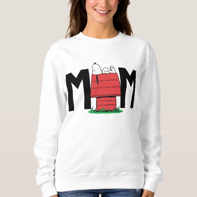 Camiseta Amendoins Snoopy Dog House | Eu sou a mãe (Frente)