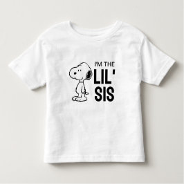 Camiseta Amendoins Snoopy | Eu sou a Irmã Mais Nova