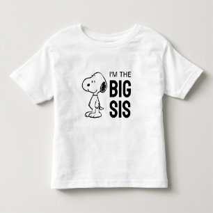 Camiseta Amendoins Snoopy   Eu sou a Irmã Mais Velha
