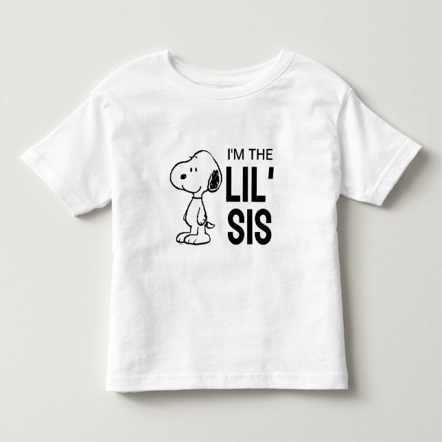 Camiseta Amendoins Snoopy | Eu sou a Irmãzinha (Frente)