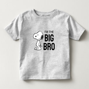 Camiseta Amendoins Snoopy   Eu sou o Irmão Mais Velho